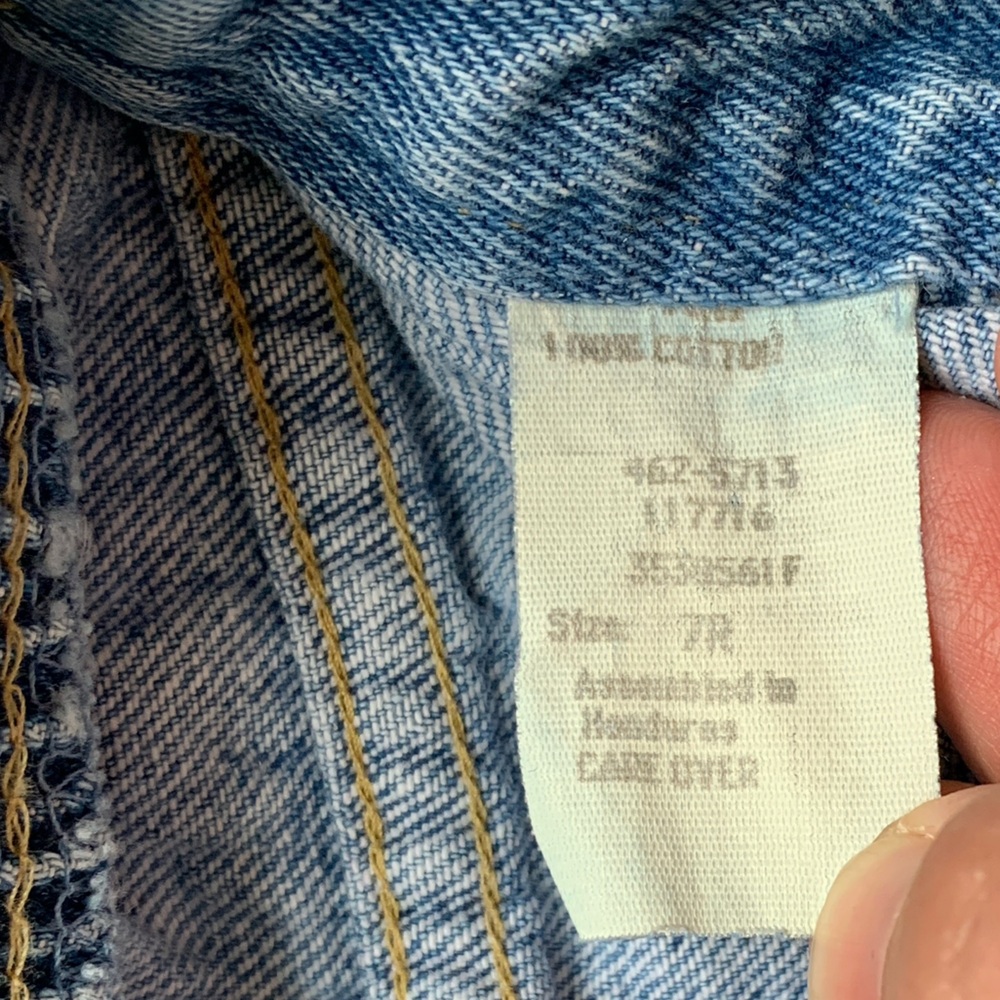 Vintage Oshkosh B’gosh 100% Cotton Blue Jeans / Sturdy Denim Pants / size 7R - Picture 7 of 12